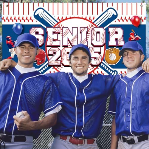2025 Senior Night Baseball Backdrop Banner