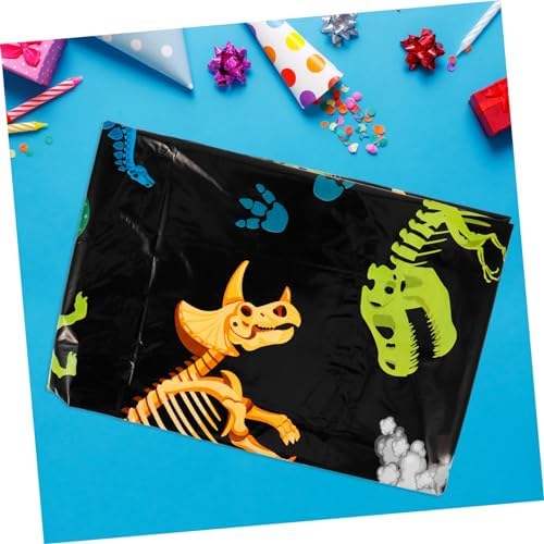 Dinosaur Pattern Disposable Tablecloth for Birthday Parties and Gatherings