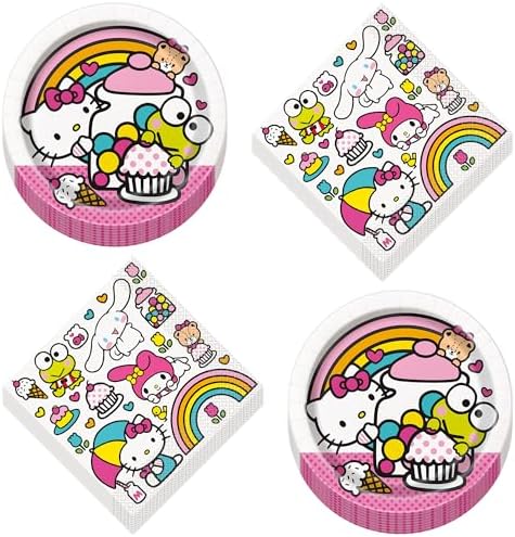 HOME HOOPLA Hello Kitty Party Dessert Set