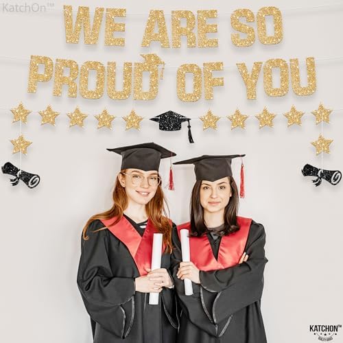KatchOn Glitter Gold We Are So Proud of You Banner 10 Feet