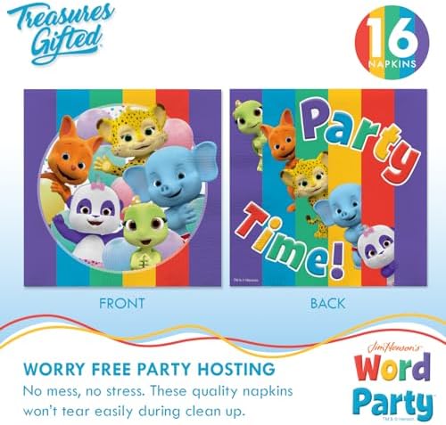 Treasures Gifted Jim Hensons Word Party Birthday Decorations Set