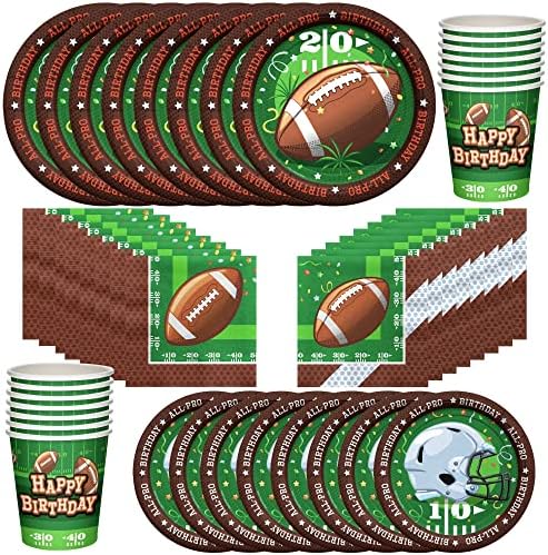 Treasures Gifted Football Party Decorations Set