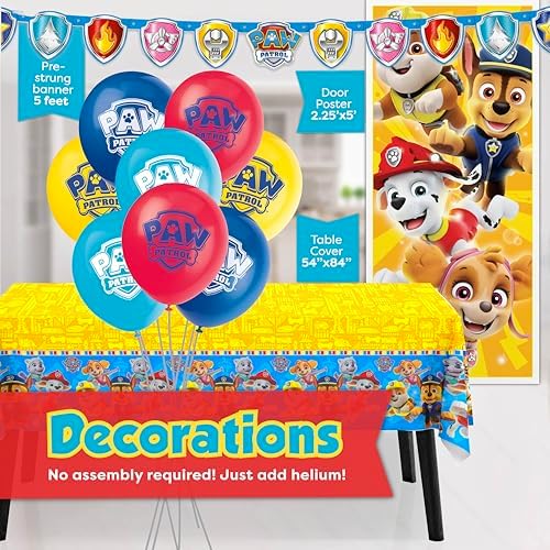 Paw Patrol Birthday Decorations Set Serves 16