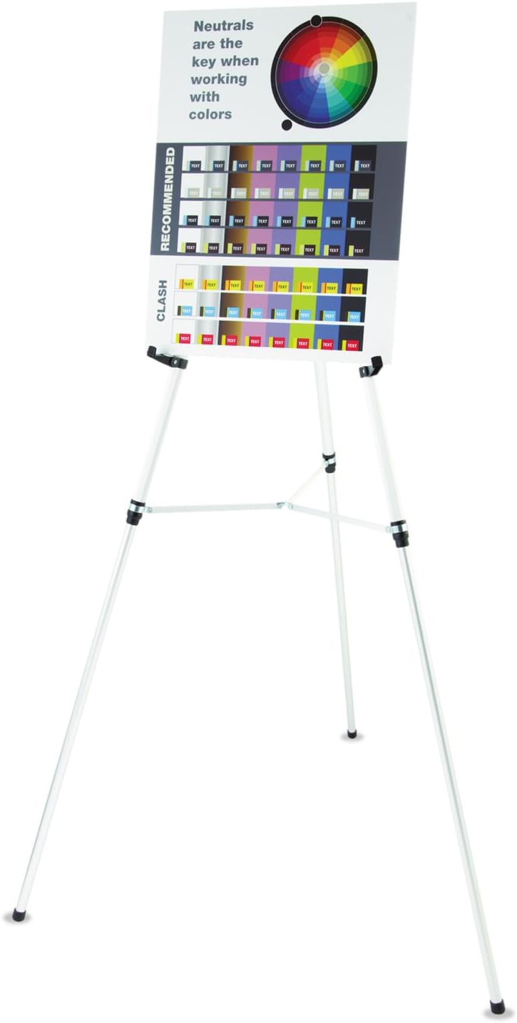 Quartet Easel Heavy Duty 66 Adjustable Silver