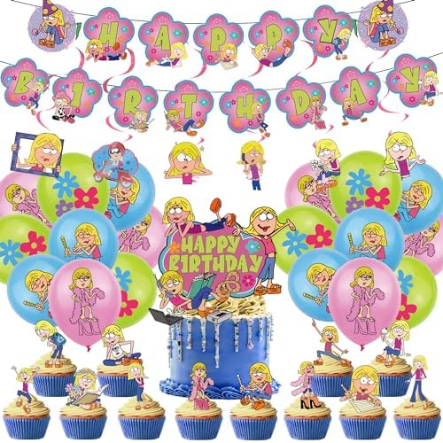 Cartoon Girls Birthday Party Decoration Kit