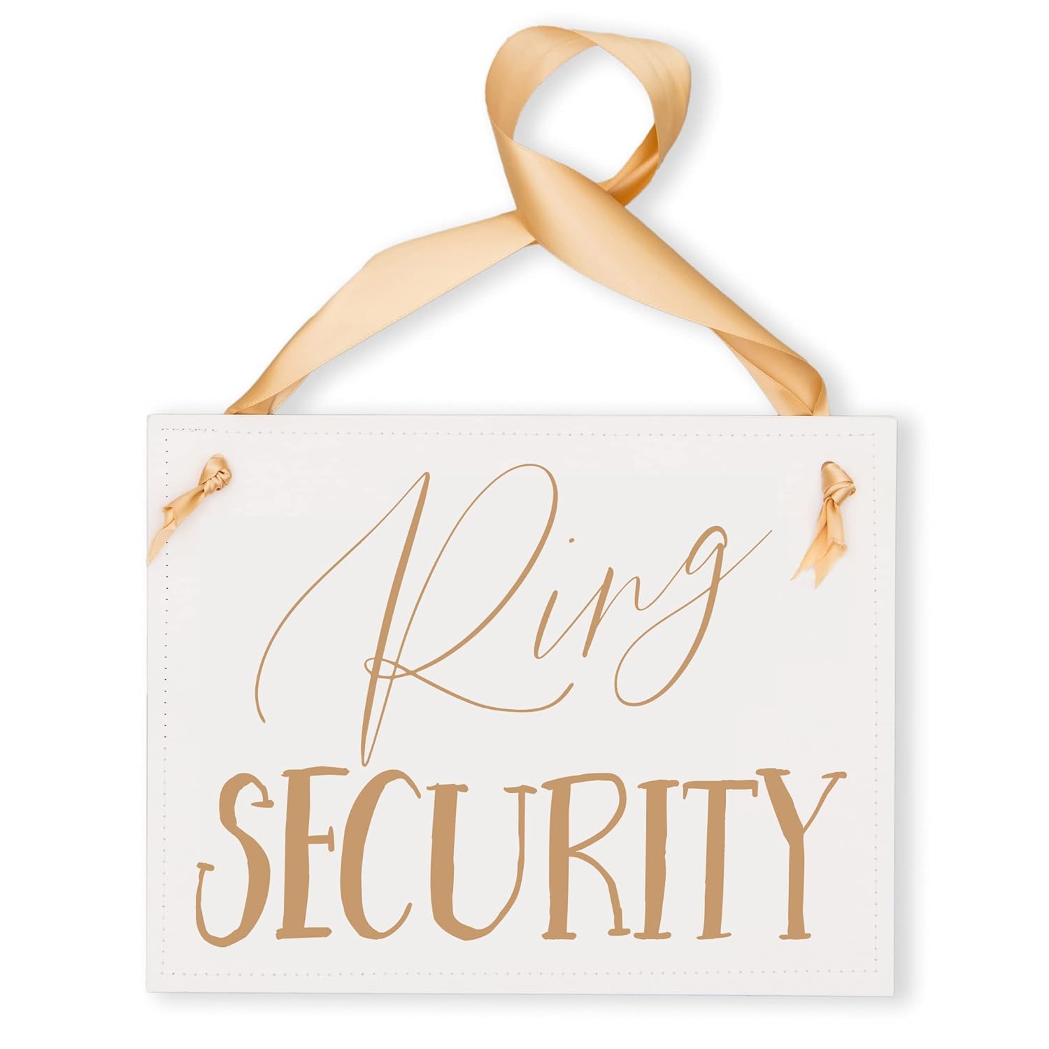 Ritzy Rose Ring Bearer Wedding Sign with Flower Girl Banner