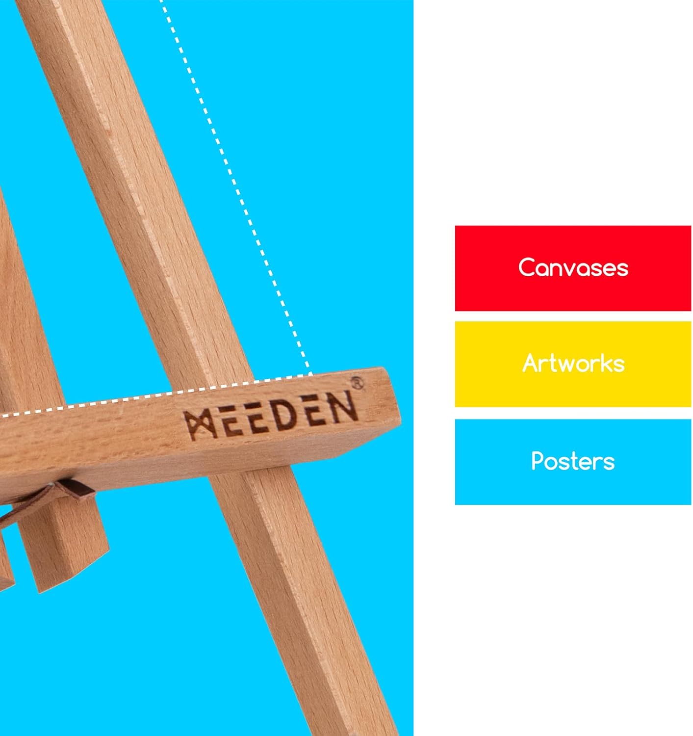 MEEDEN 12 Inch Tabletop Easel Set - 12 Pack for Art and Display