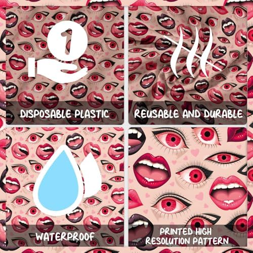 Sexy Lips Love Tablecloths for Party Decorations