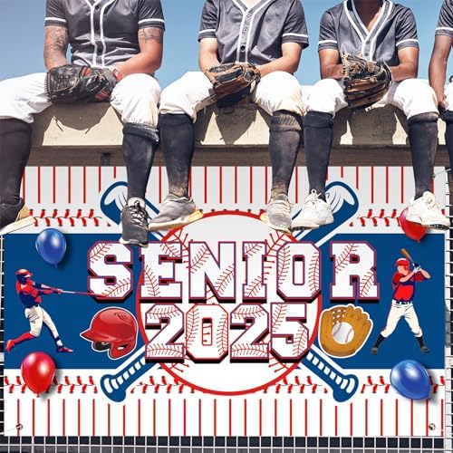 2025 Senior Night Baseball Backdrop Banner