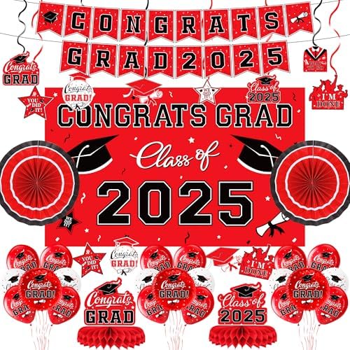 Class of 2025 Graduation Decorations Set