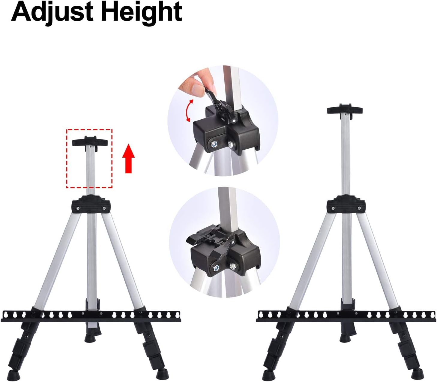 T-SIGN Portable Artist Easel Stand - Adjustable Height and Foldable
