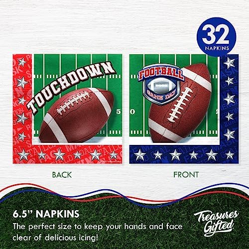 Treasures Gifted Football Party Decorations for 24 Guests