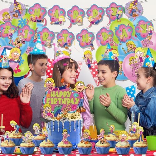 Cartoon Girls Birthday Party Decoration Kit
