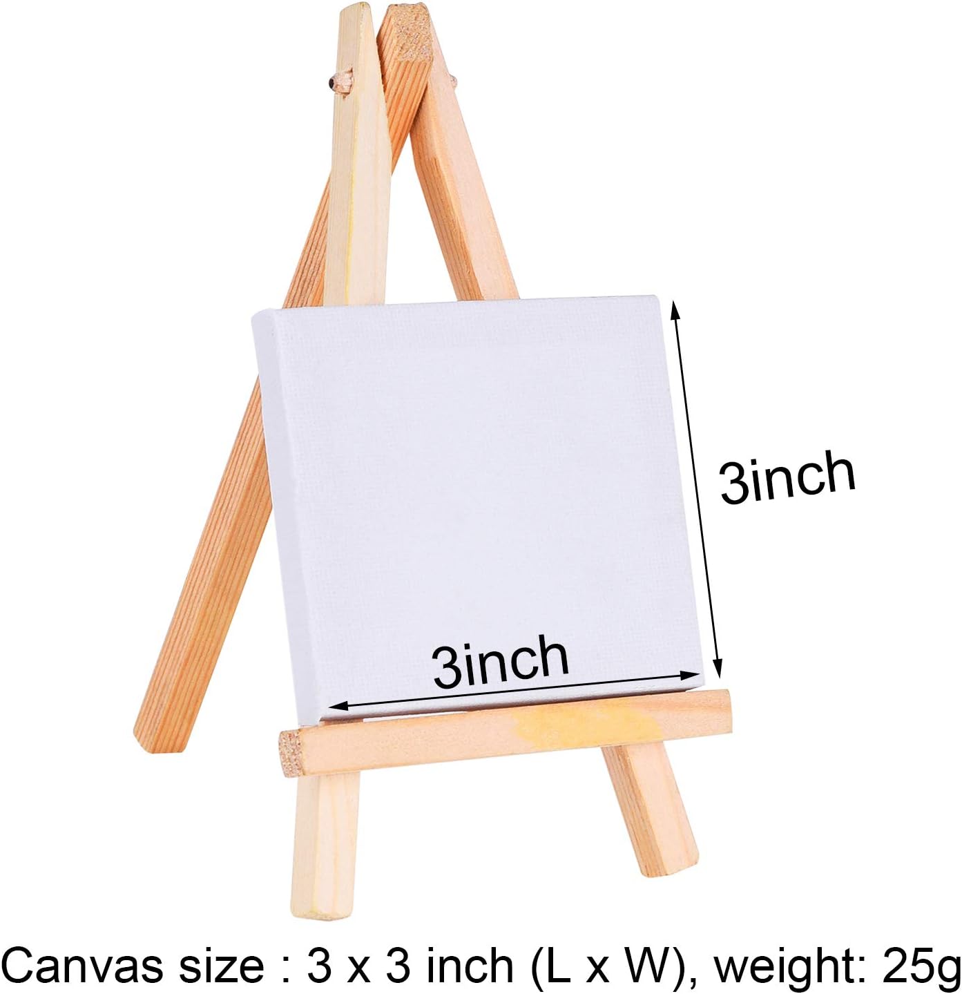 eBoot 24 Pack Mini Wood Display Easel 625 Inch
