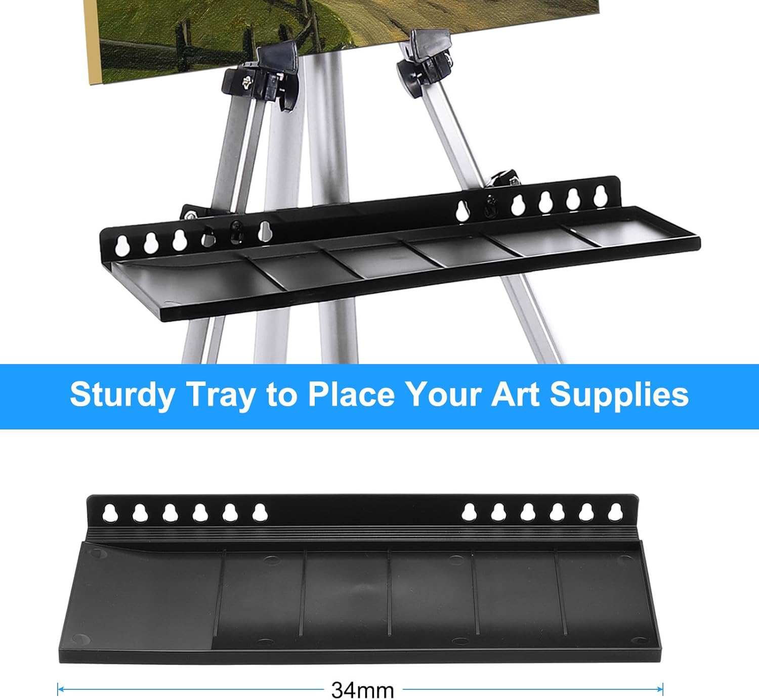 PATIKIL Artist Easel Stand with Detachable Tray and Adjustable Height