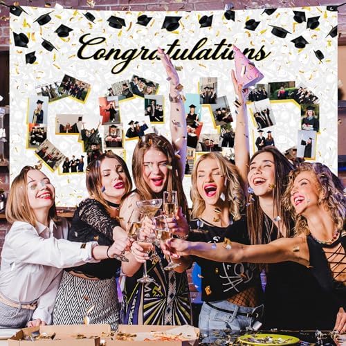 Large Graduation Photo Banner 72x44 Inch for 2025 Ceremony