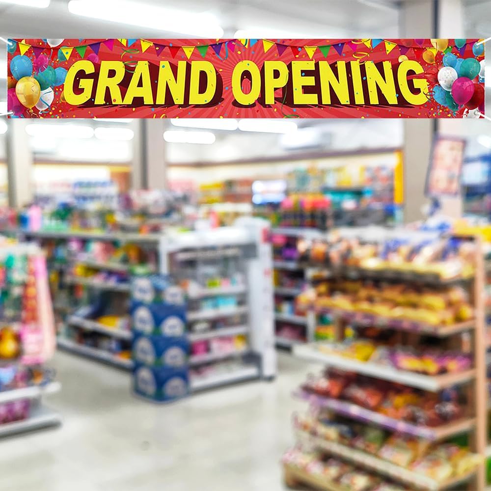 Aperturee Grand Opening Banner 120x20 Inches
