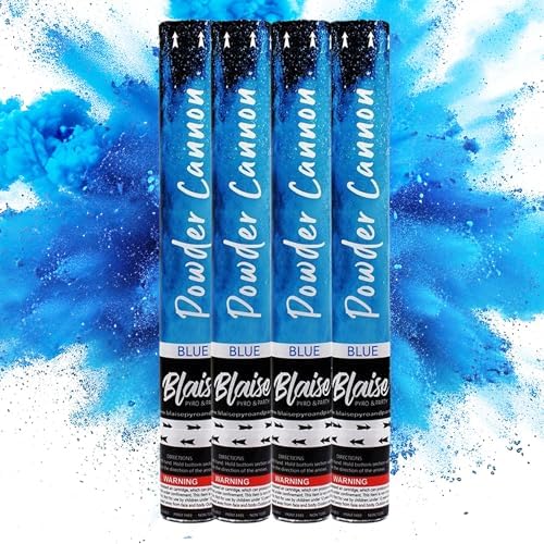 Blaise Pyro Party Blue Powder Poppers - 16 4 Pack for Celebrations