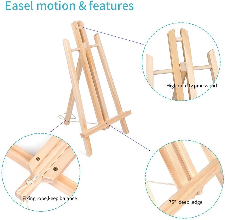3PCS 12 Inch Tabletop Display Artist Easel Stand