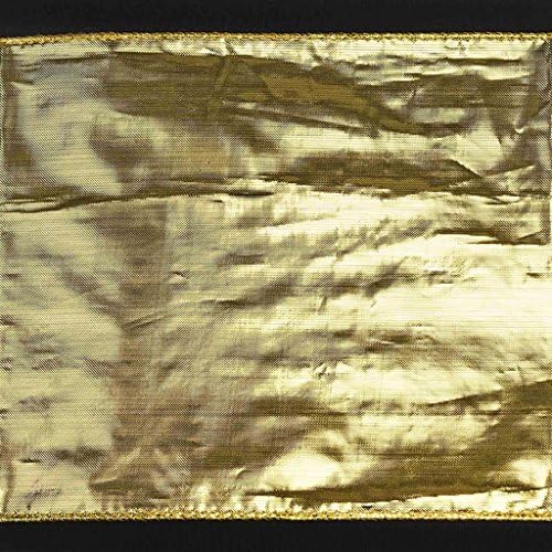 10 Gold Shiny Metallic Chair Sashes for Wedding Decor