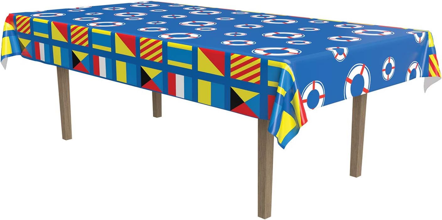 Beistle Nautical Themed Table Cover