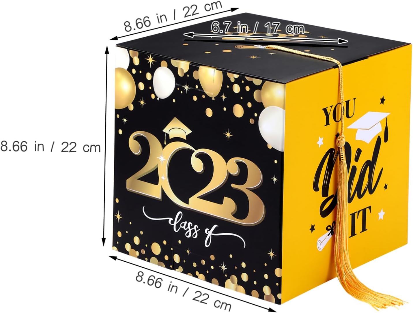 PRETYZOOM Graduation Card Boxes Congrats Class of 2024 You Did It
