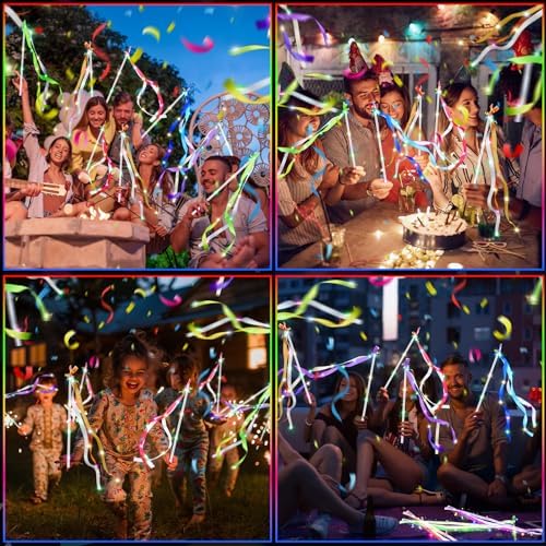 42 PCS LED Fairy Wands with Bells for Wedding and Party