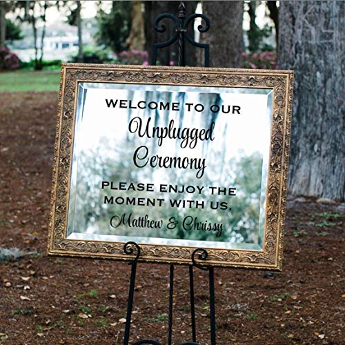 Welcome to Our Unplugged Ceremony Vinyl Decal