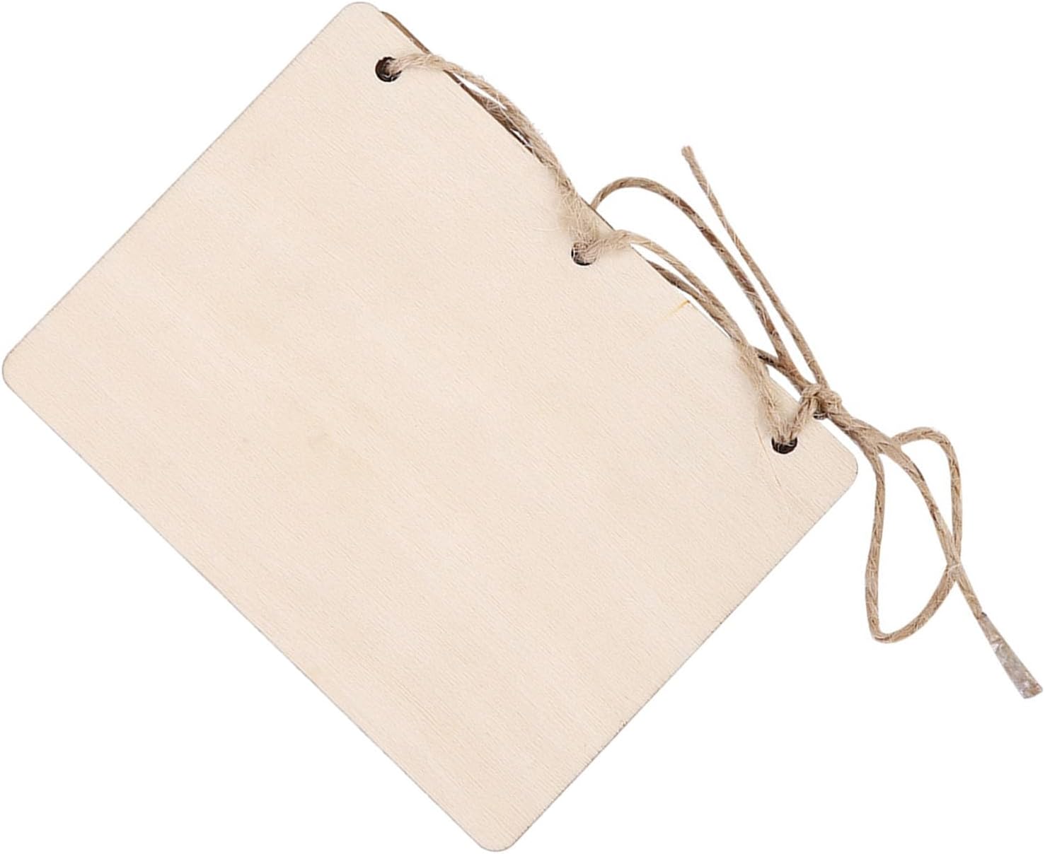 Haofy Wedding Vow Booklets 2pcs Wooden Decorative Guestbook Props