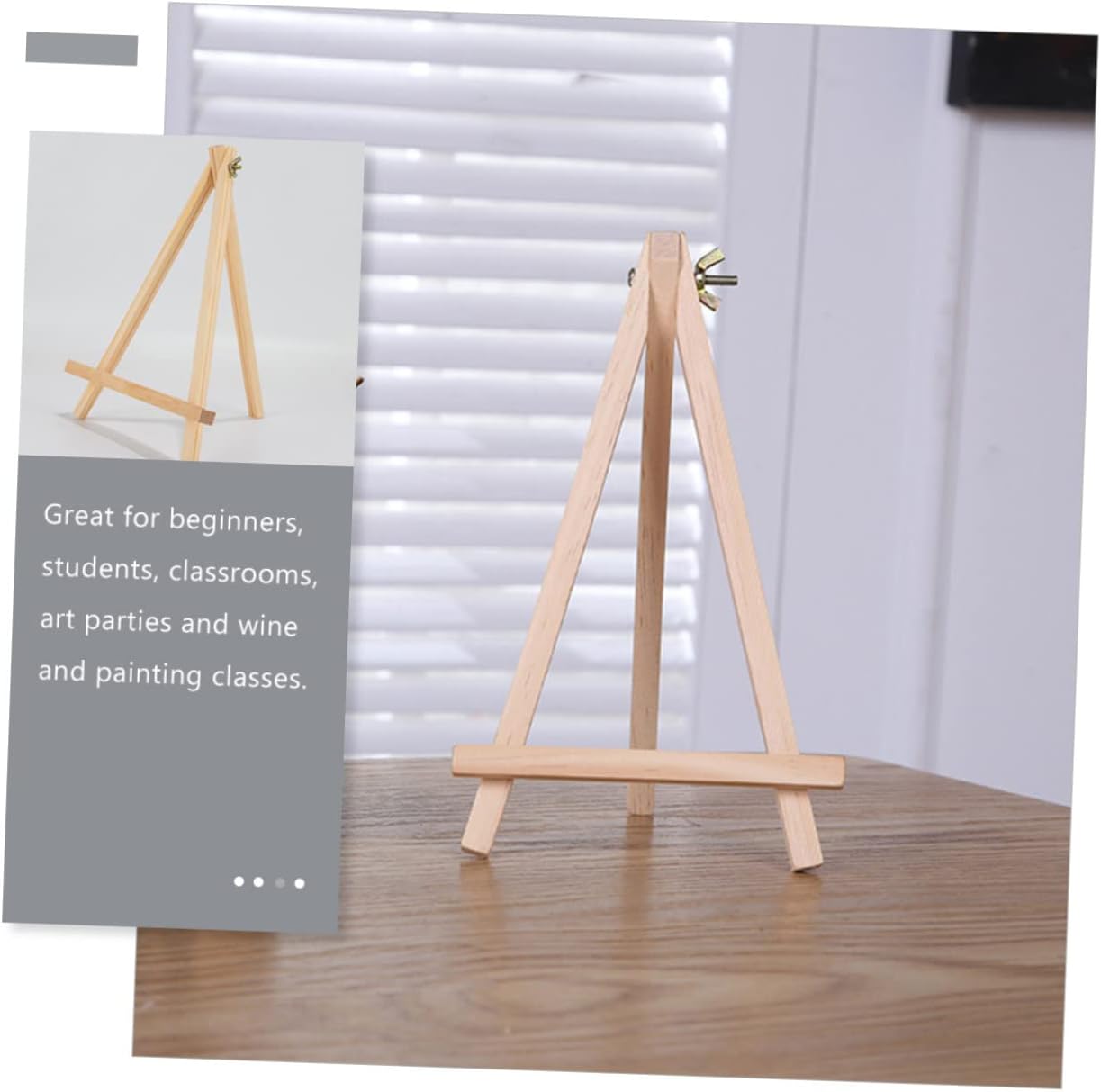 Housoutil 2pcs Wooden Drawing Easels for Boys and Girls