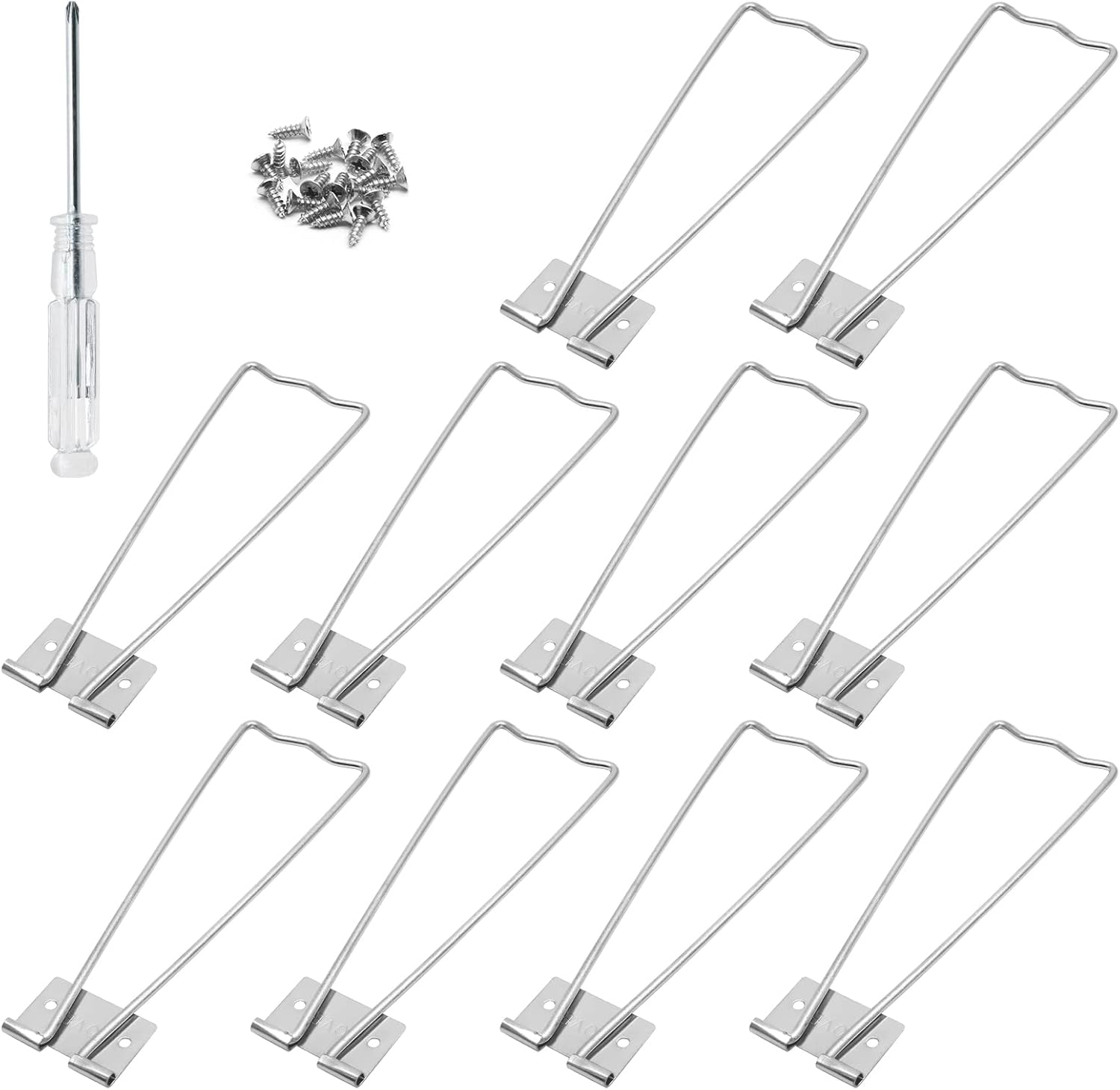 10 Pcs Iron Easel Back Stand with Screws and Screwdriver