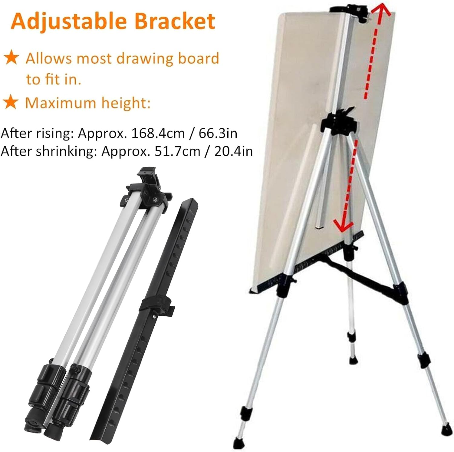 Belupai Artist Easel Stand with Carry Bag