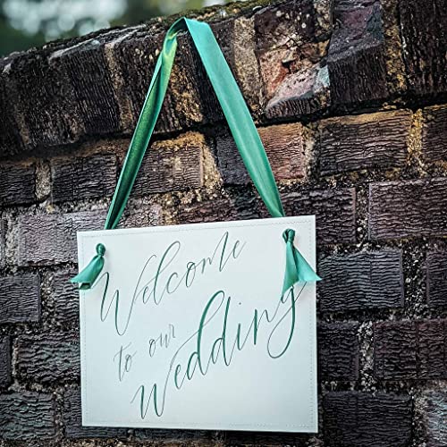 Welcome to Our Wedding Chair Sign - 11x85 Inch Custom Decor