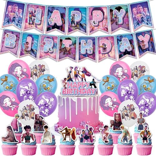 Demon Movie Hunters Huntrix Party Decor Set