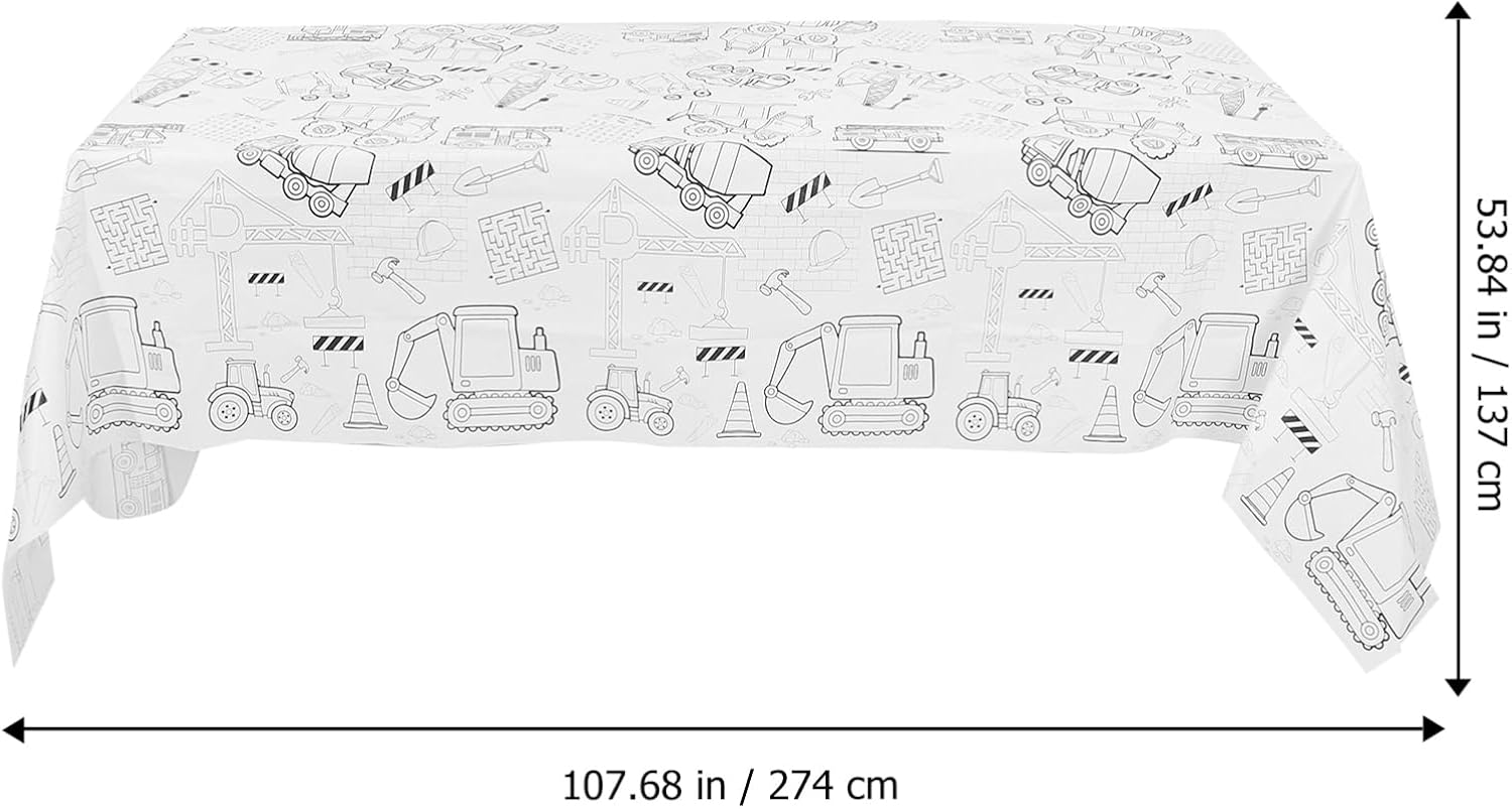 Angoily Birthday Graffiti Tablecloth for Kids and Adults