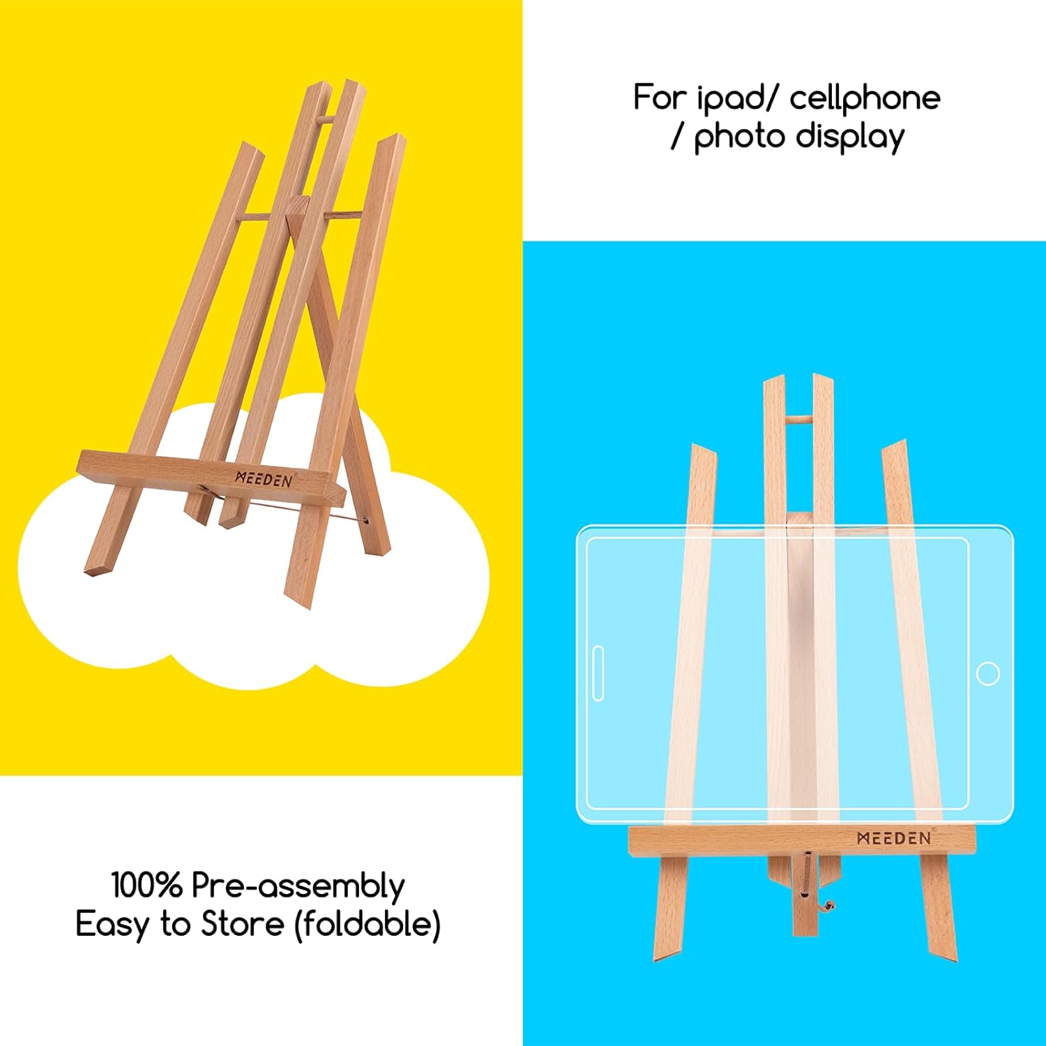 MEEDEN 16 Inch Tabletop Easel 12 Pack