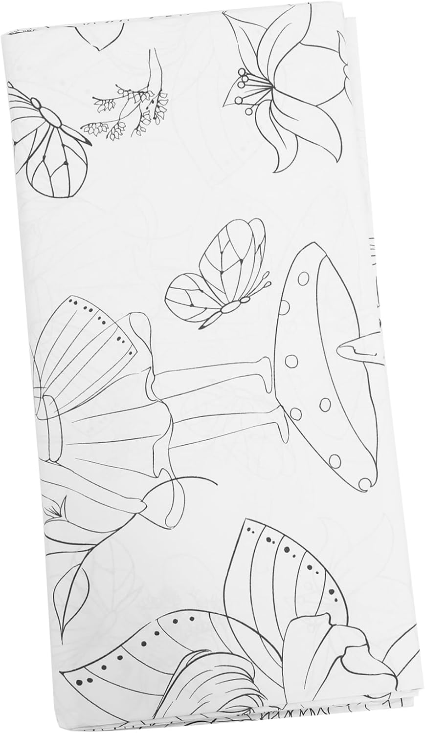 Uonlytech Birthday Fairy Theme Tablecloth Decor for Parties