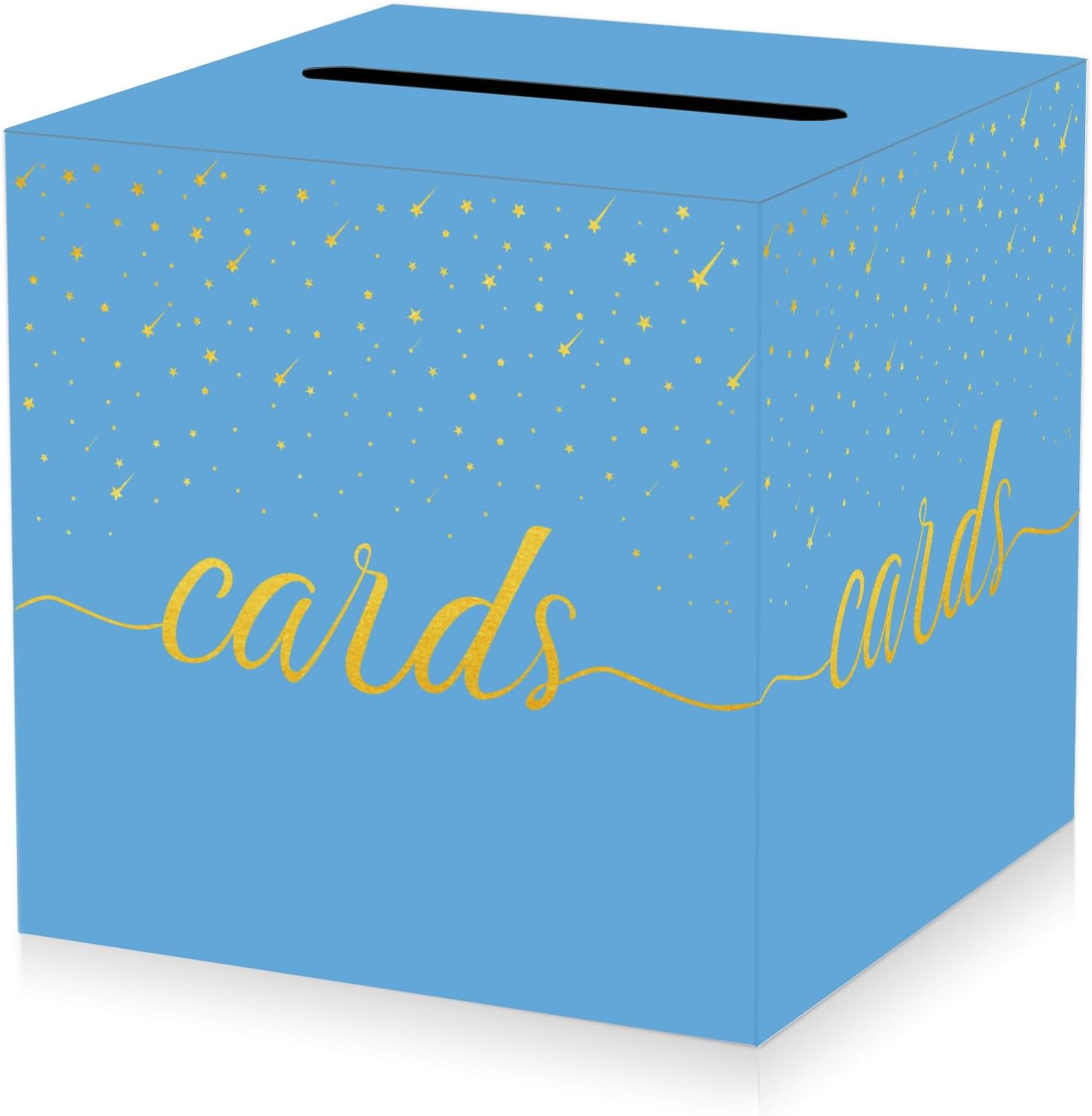 Light Blue Card Box for Wedding and Party Use