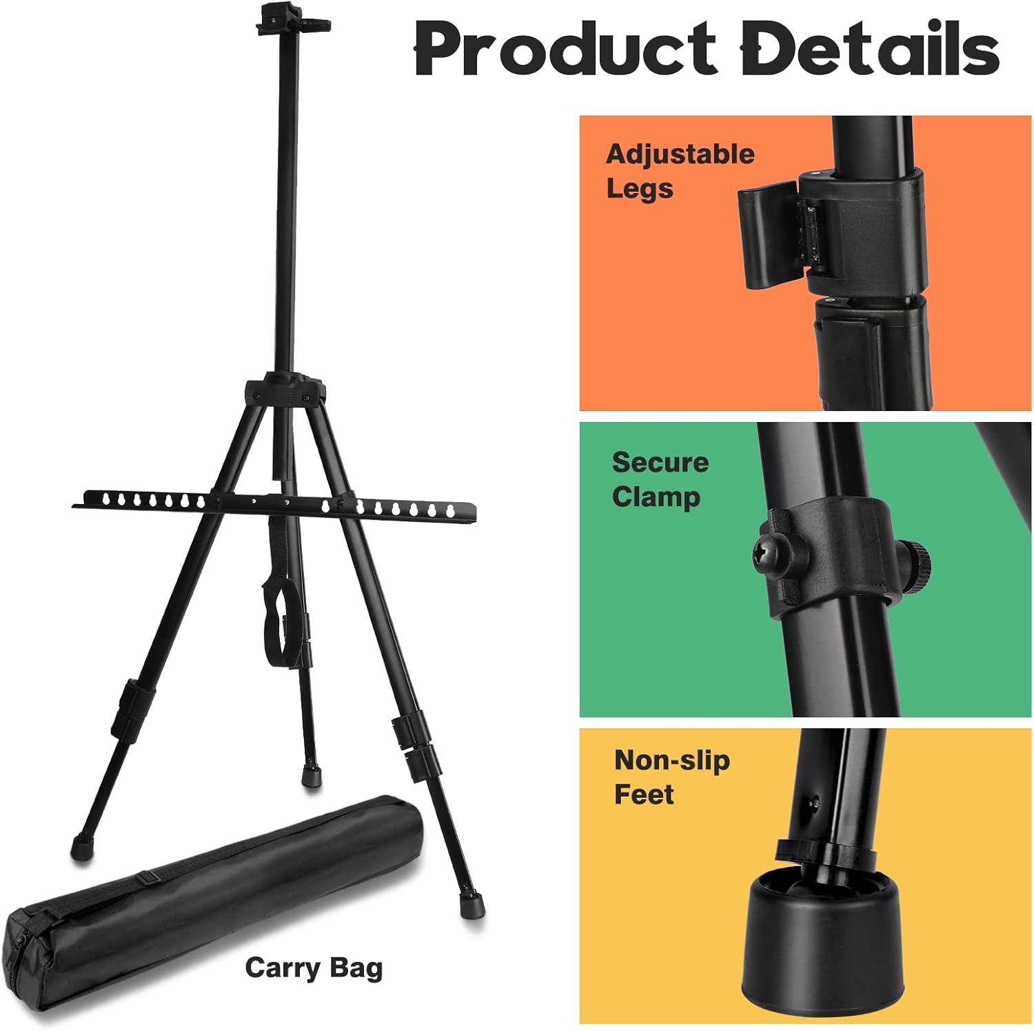 Qunclay 10 Pack Adjustable Height Easel Stand