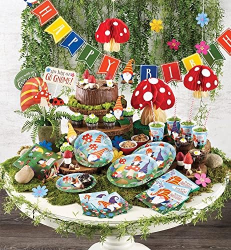 Gnome Themed Party Supplies for 16 People