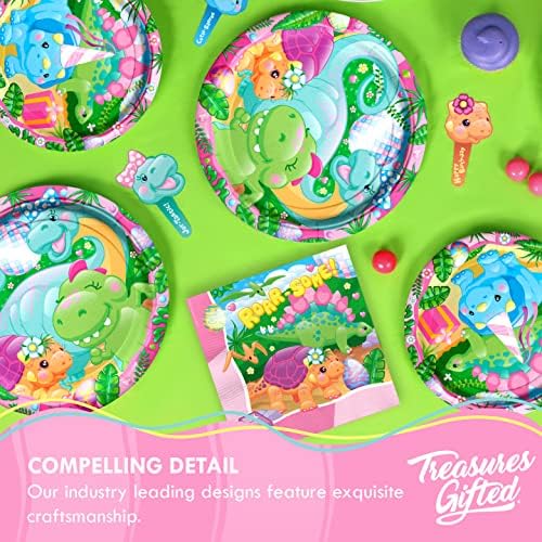 Treasures Gifted Dinosaur Party Decor Set for 24 Guests