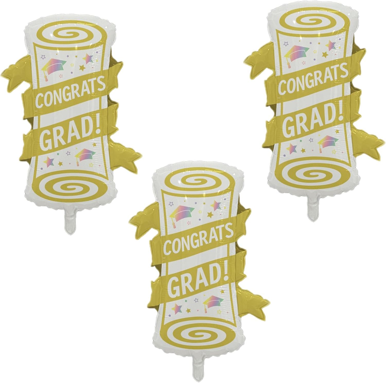 Soochat Graduation Diploma Balloons 3Pcs