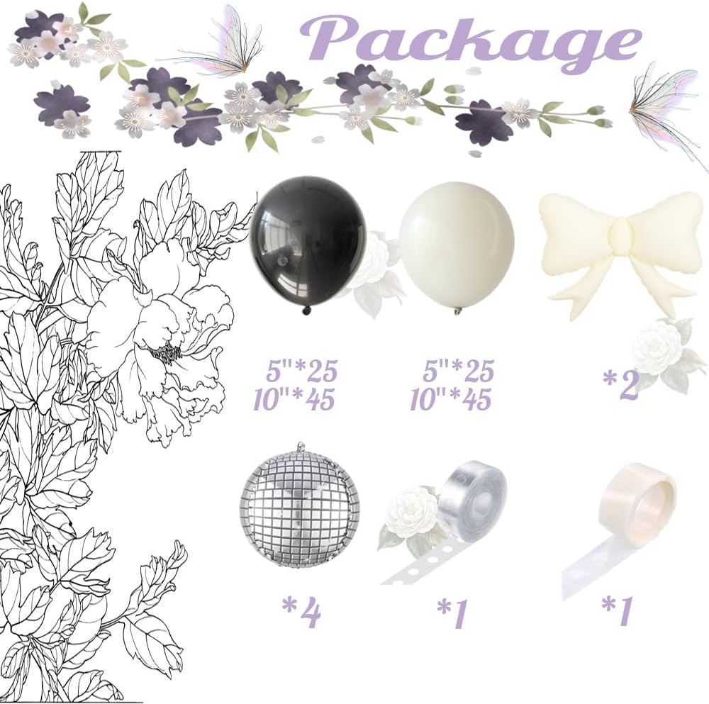 Bow Balloon Garland Arch Kit 146 Pcs Decor