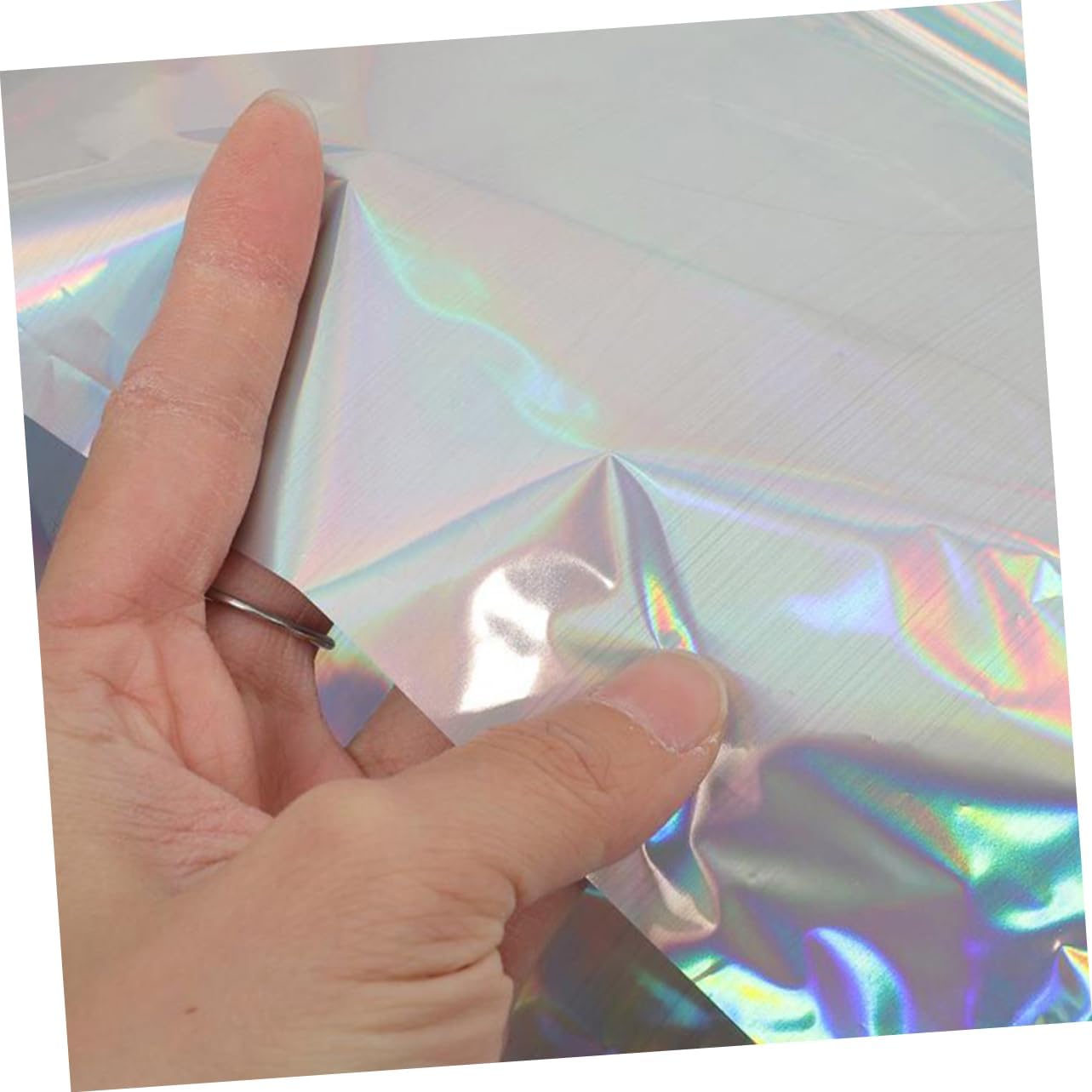 PRETYZOOM 2Pcs Iridescent Tablecloth Set for Birthday Parties