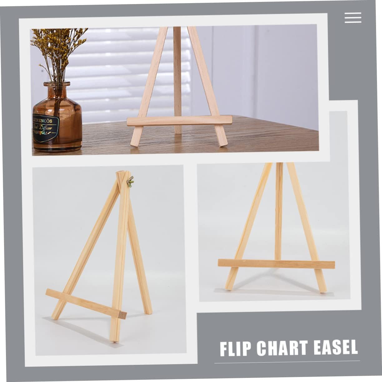 Housoutil 2pcs Wooden Drawing Easels for Boys and Girls