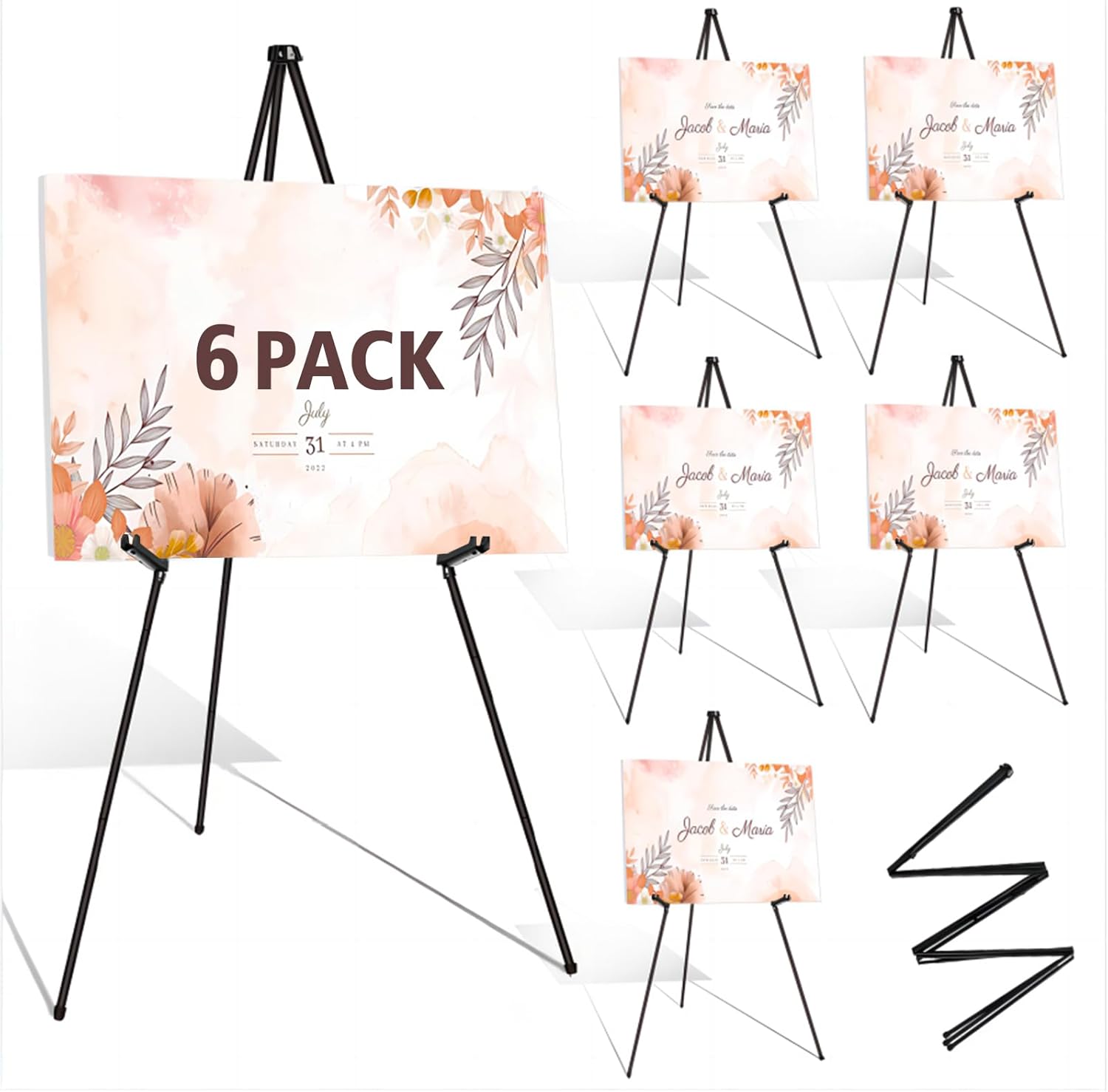 OUTNEE Instant Display Easel Stand 6 Pack