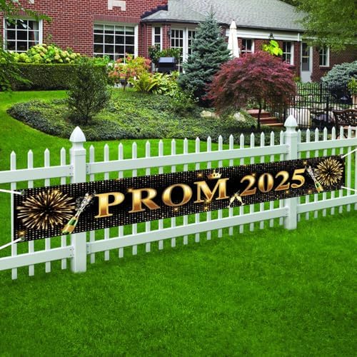 OFILA 2025 Prom Banner 118x197 Inches Black Gold
