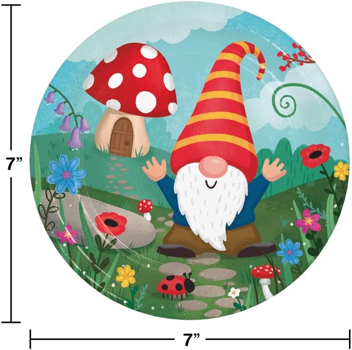 Gnome Themed Party Supplies for 16 People