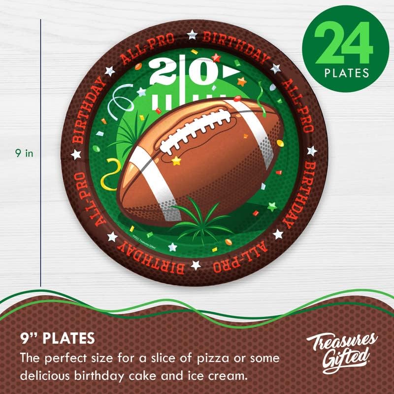 Treasures Gifted Football Party Decorations Set