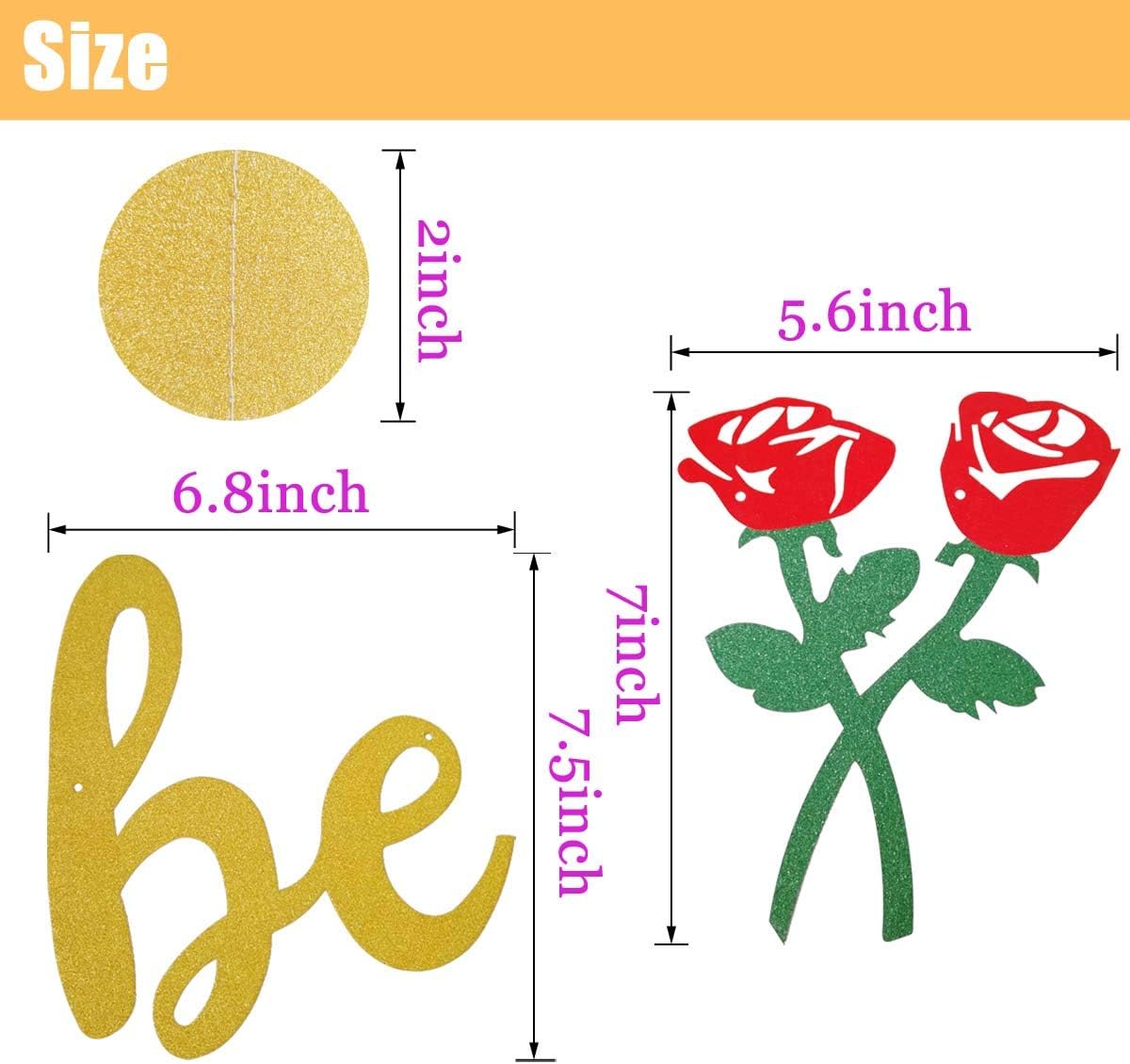 Be Our Guest Gold Sign Banner - Party Decoration